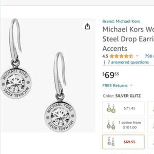Michael kors earrings new